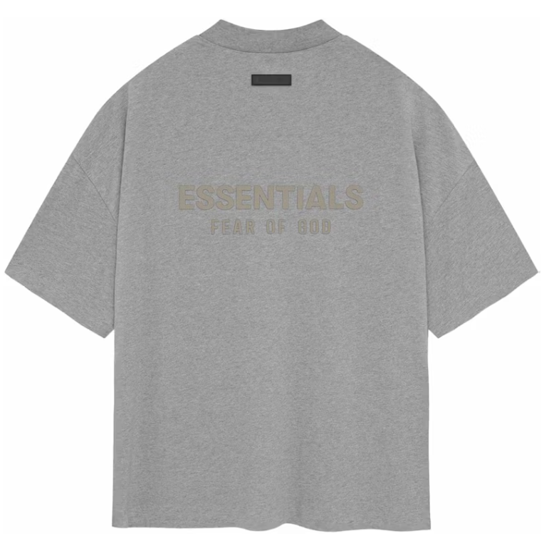 Fear of God Essentials V-Neck Tee Dark Heather Oatmeal