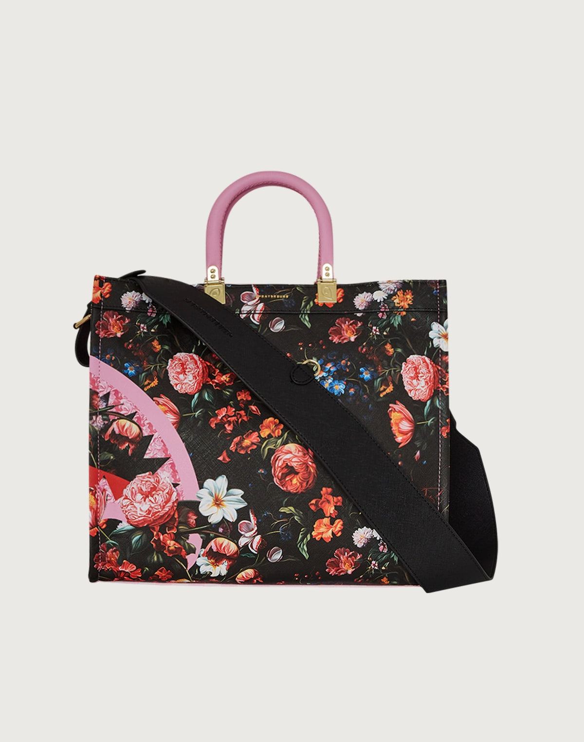 Sprayground Pink Flowers Tote Bag