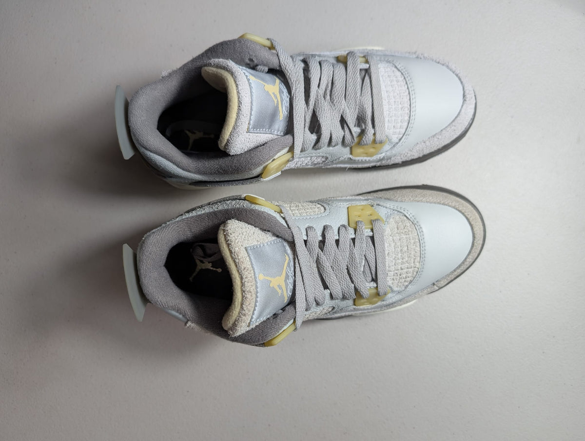 EX-DISPLAY - Nike Grade School Womens Air Jordan 4 Retro SE Sneakers - 'Craft'