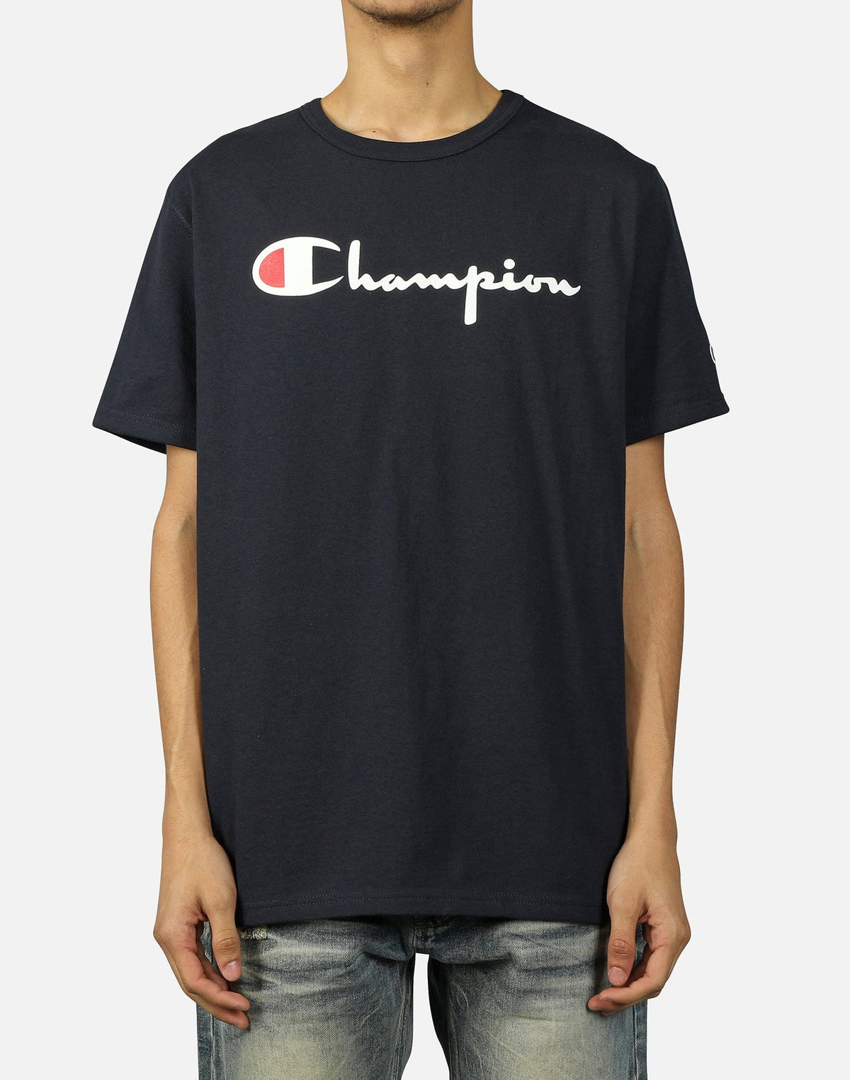 Champion Heritage Script Logo Tee