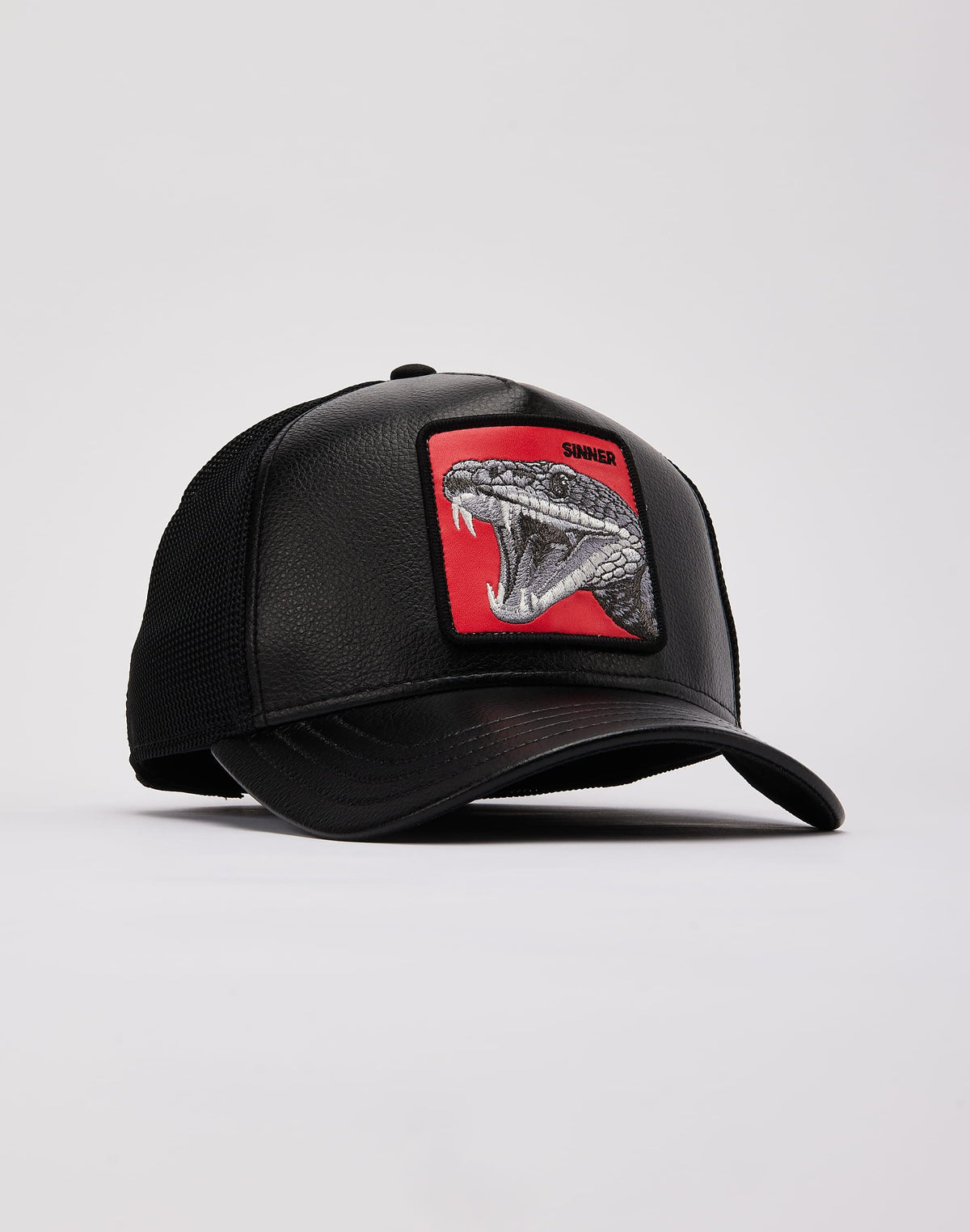 Goorin Bros Faux Leather Pop Snake Trucker Hat