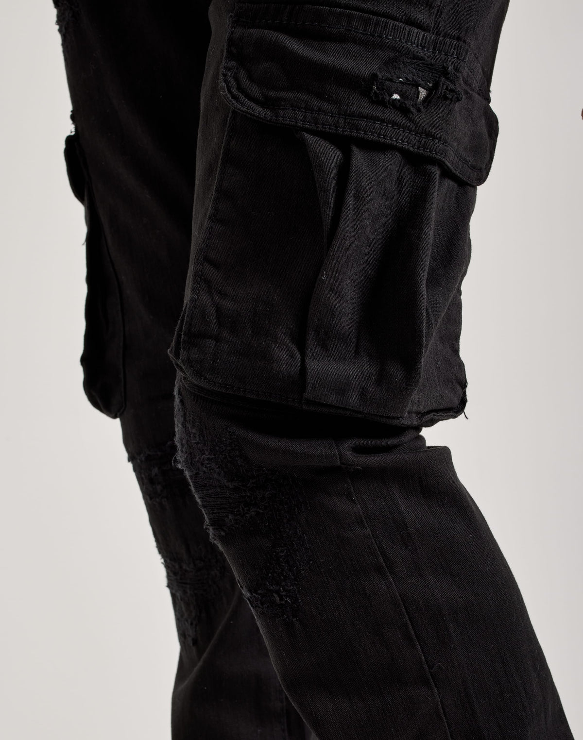 Jordan Craig Stacked Flare Cargo Denim Jeans