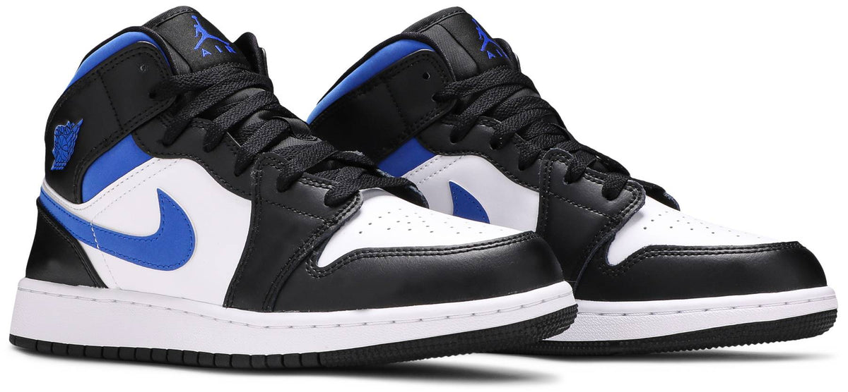 Nike Grade School Womens Air Jordan 1 Mid Sneakers - 'Racer Blue'