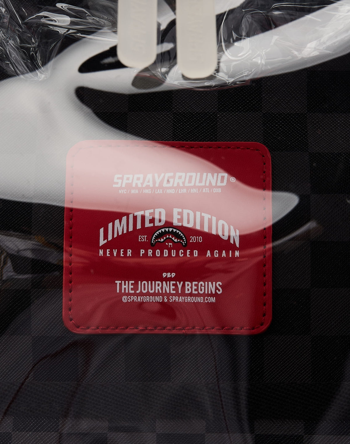 Sprayground Hidden Message Clear Backpack