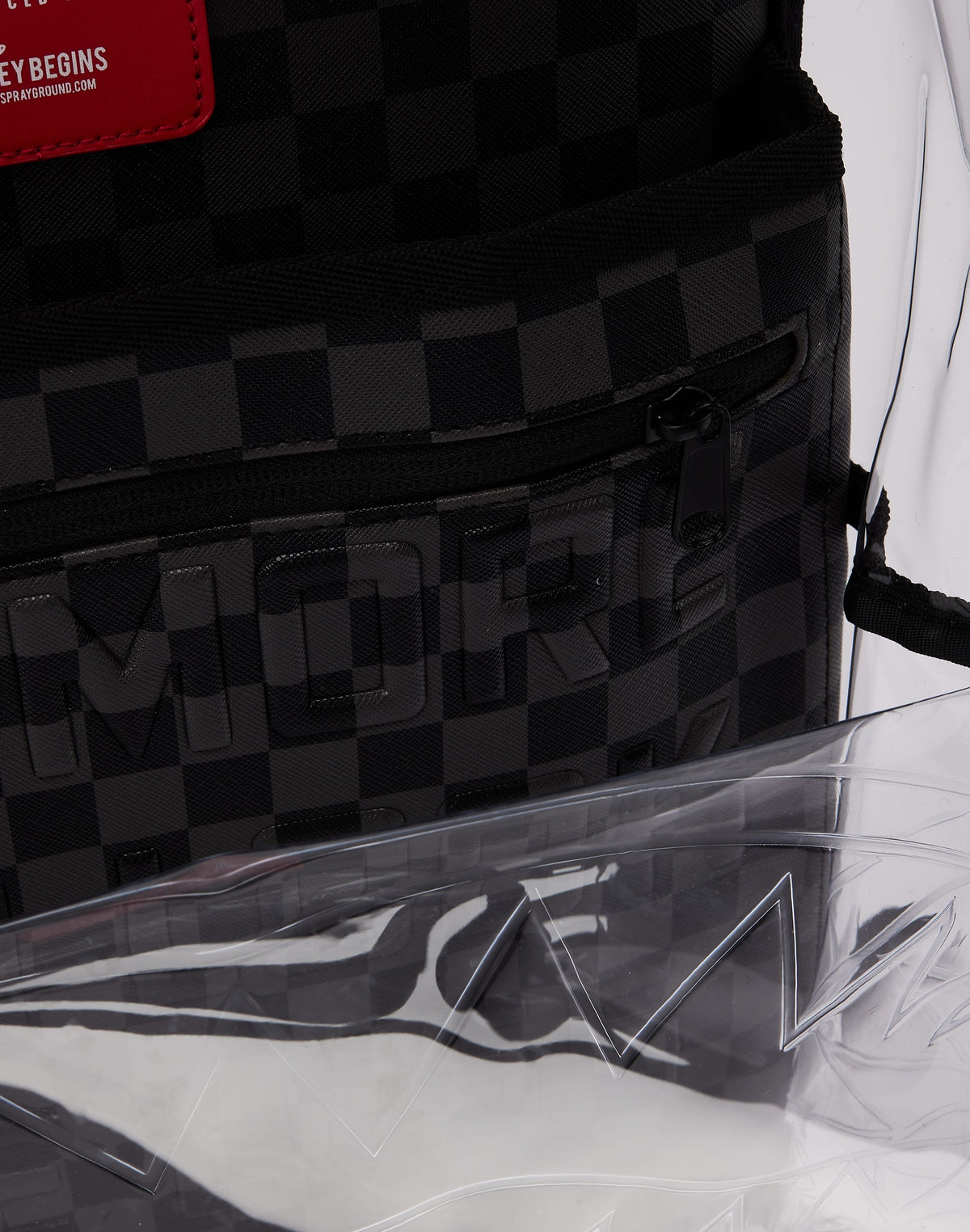 Sprayground Hidden Message Clear Backpack