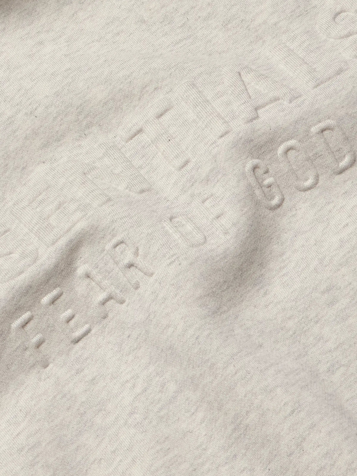 FEAR OF GOD ESSENTIALS Logo-Embossed Cotton-Blend Jersey Hoodie - Gray